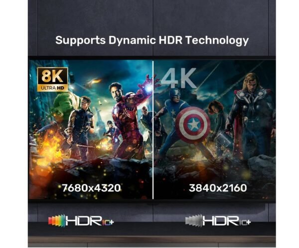 UNITEK HDMI 2.1 Gaming  Cable 8K@60Hz (C11086GY01) (2M-3M-5M)