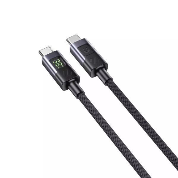 UNITEK USB-C TO C CHARGING CABLE WITH LED DISPLAY 60W BRAIDED C14158ABK01 1M-2M