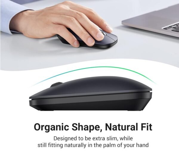 UGREEN 90372 Portable Wireless Mouse (Black)