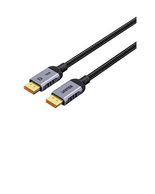UNITEK DISPLAYPORT 2.1 CABLE 16K@60HZ 80GBPS C1626GY01 2M