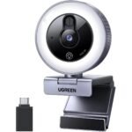 UGREEN 65857 2K USB Webcam with Ring Light
