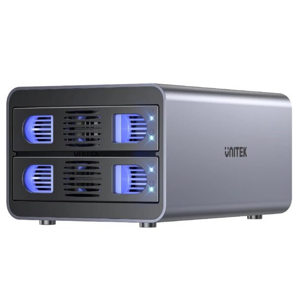 UNITEK 2 Bay USB-C RAID External Hard Drive Enclosure (S1308C01)