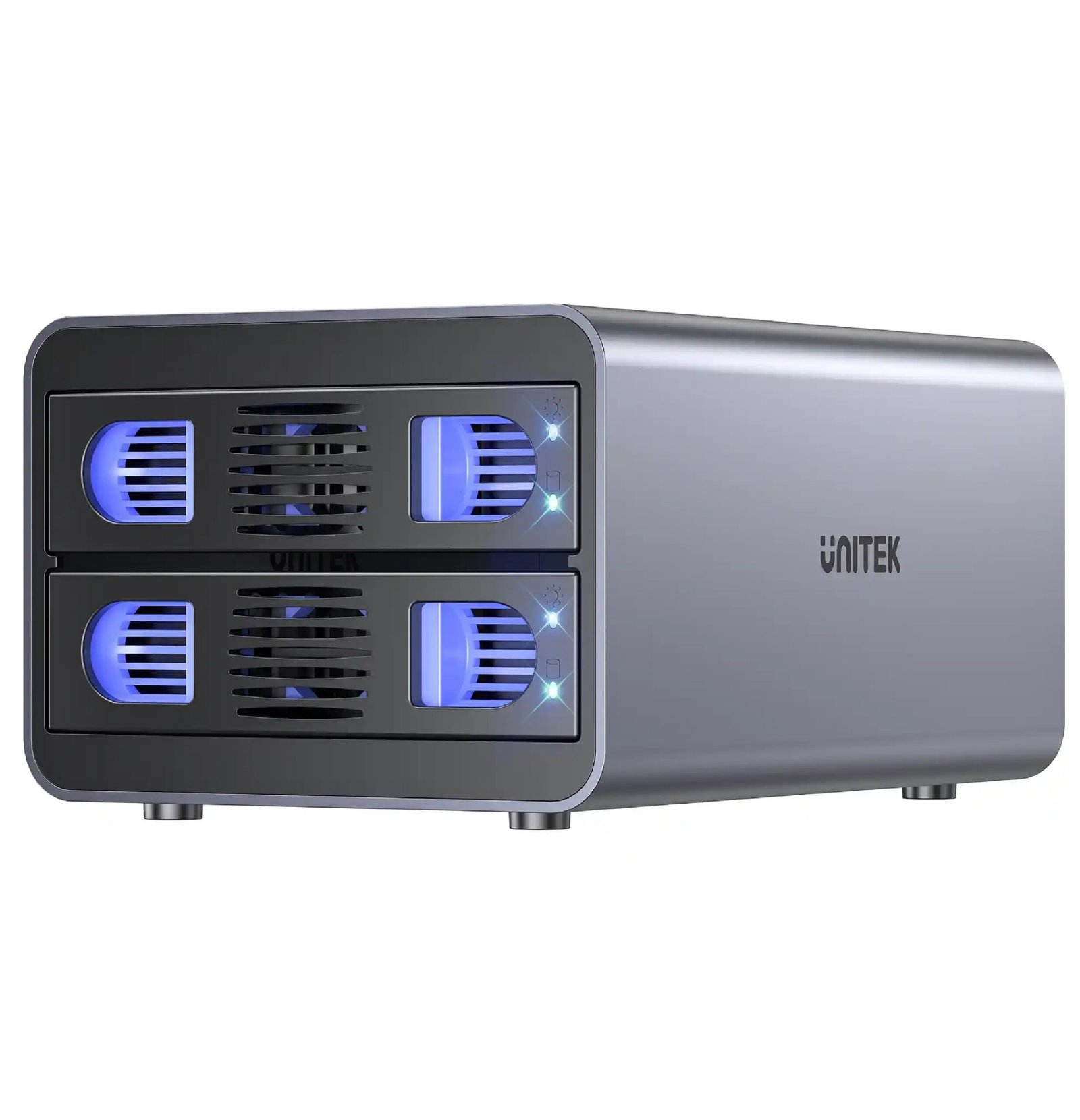 UNITEK 2 Bay USB-C RAID External Hard Drive Enclosure (S1308C01)
