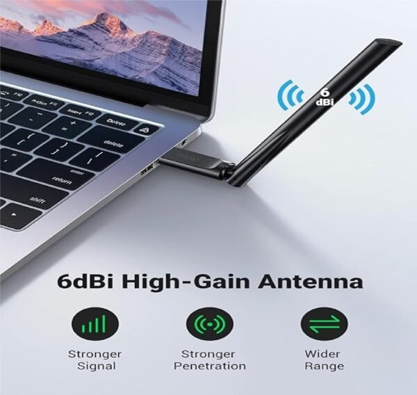 UGreen 90339 AC650 Dual Band USB WiFi Adapter