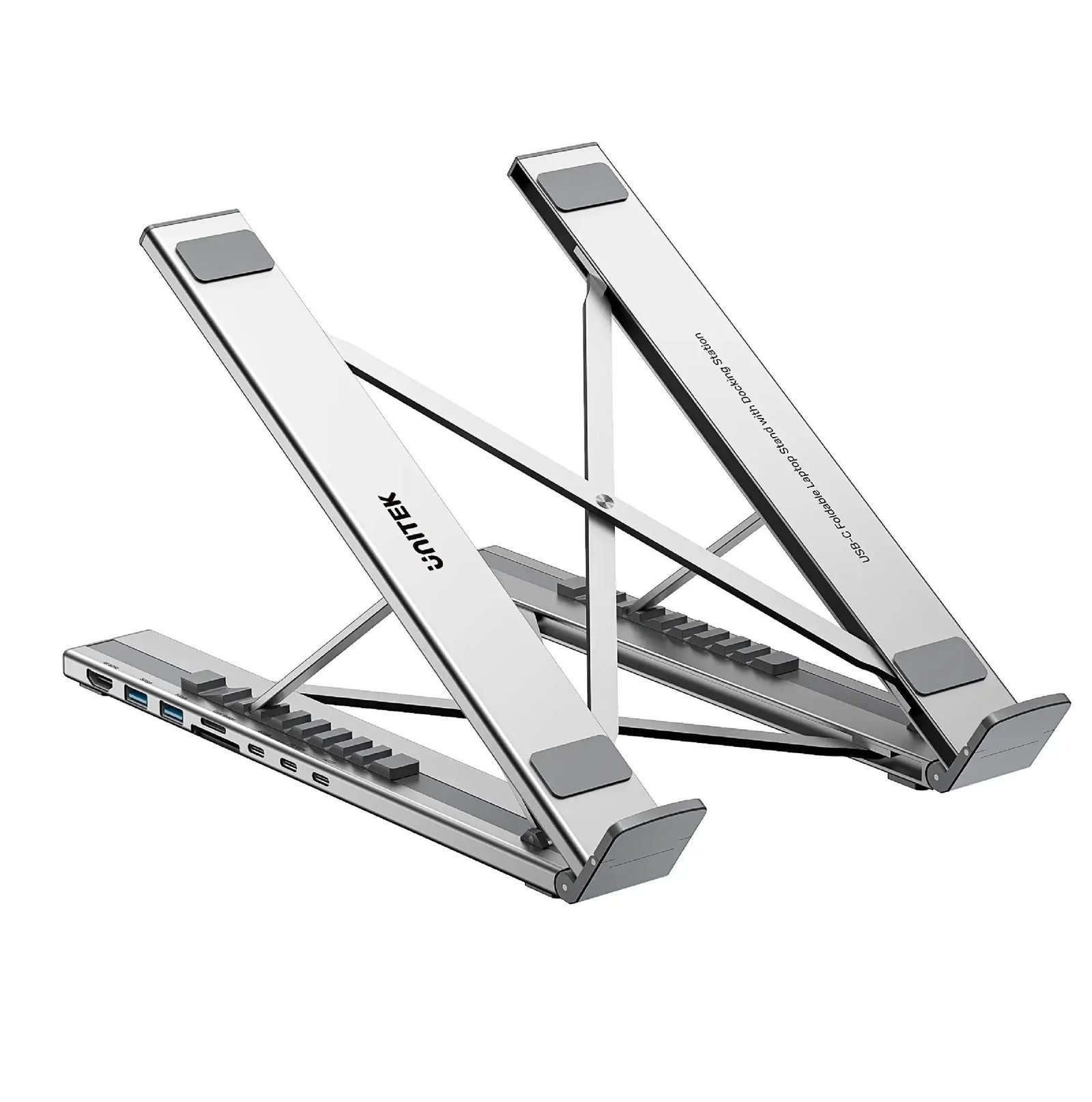 UNITEK  FOLDABLE LAPTOP STAND WITH 7-IN-1 DOCKING STATON D1137AGY01