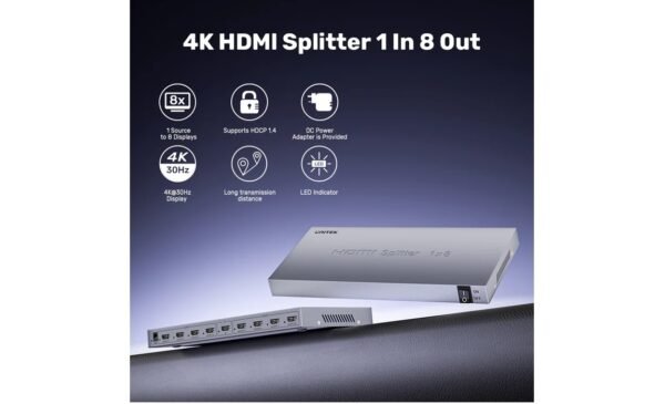 UNITEK  HDMI SPLITTER 1 IN 8 OUT V1132A01