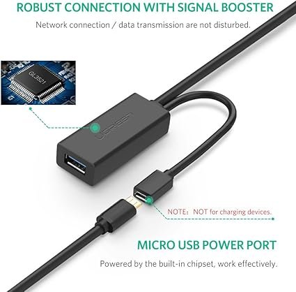 UGREEN 20826 USB 3.0 Extension Cable Male to Female Active  Cable 5M
