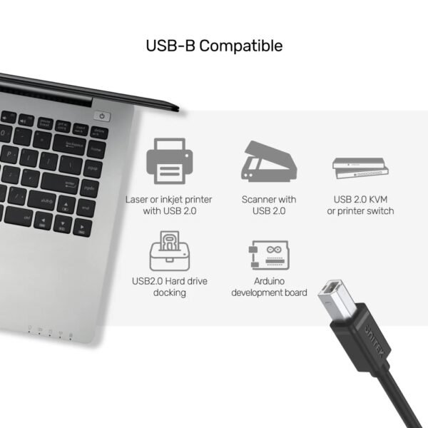 UNITEK USB-A 2.0 MALE TO MALE CABLE C443EBK 3M