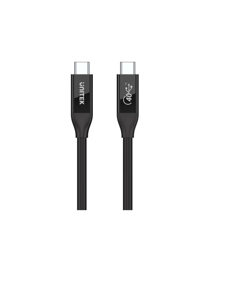 Unitek USB 4  100W PD Fast Charging Cable with 8K@60Hz and 40Gbps C14100BK (USB-IF Certified) 0.8m