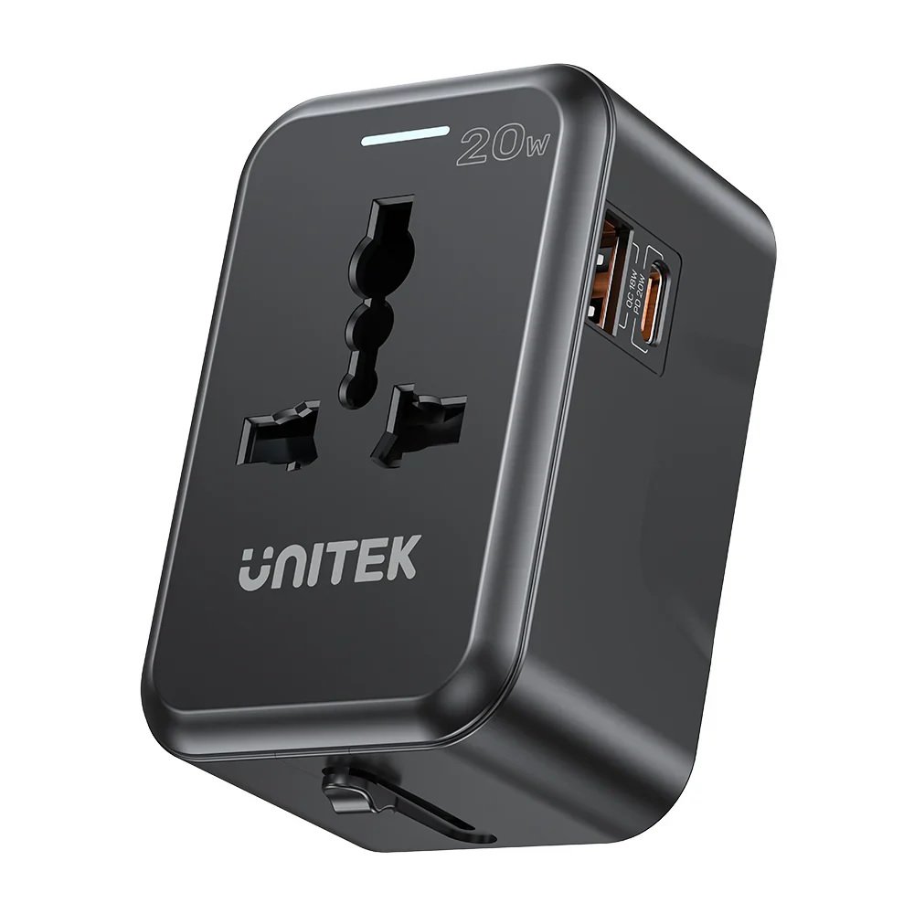 UNITEK Universal Travel Adapter 20W  P1120ABK01