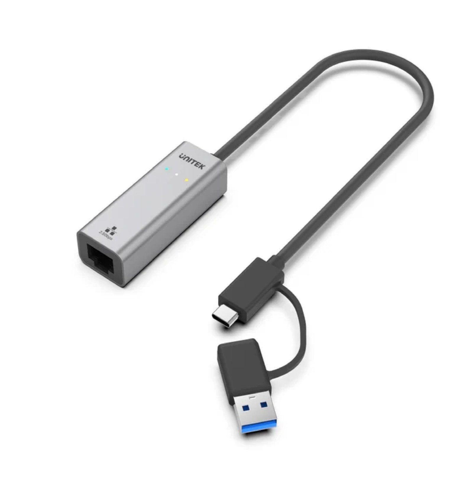 UNITEK Hybrid USB-C/ USB-A to 2.5G Gigabit Ethernet Adapter U1313C