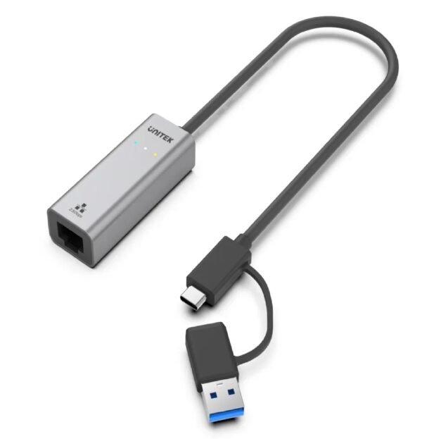 UNITEK Ethernet Adapter USB-C/ USB-A to 2.5G Gigabit (U1313C)