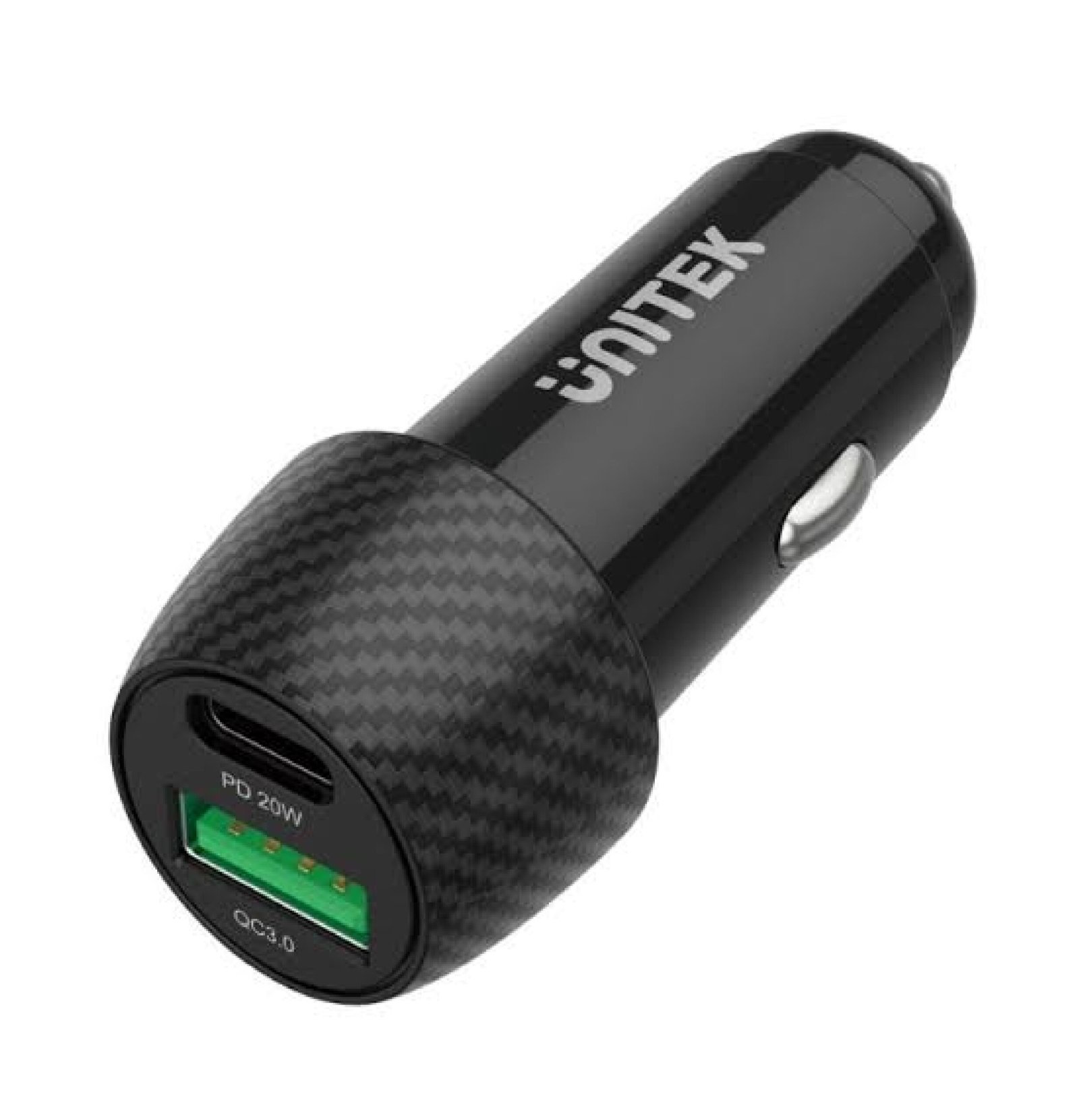 UNITEK Car Charger with QC 3.0 38W 2Ports (P1400A)