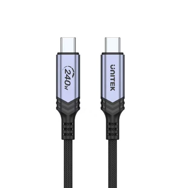 UNITEK USB-C TO USB-C PD 3.1 Cable Braided 240W 2M (C14110GY)
