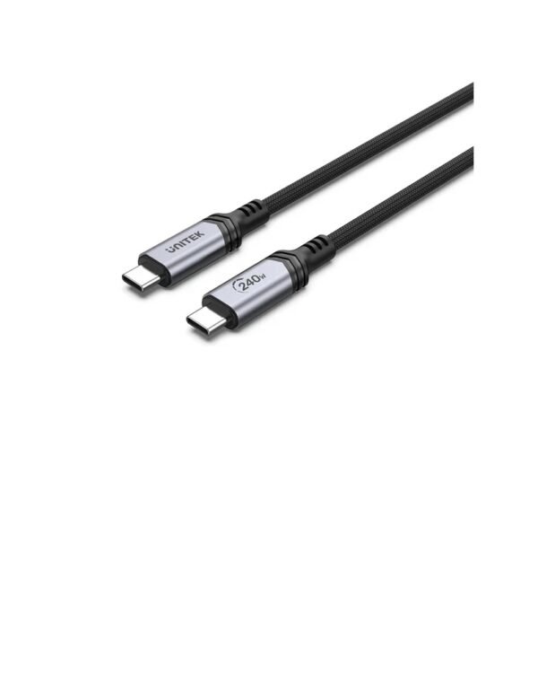 UNITEK USB-C TO USB-C PD 3.1 Charging Cable 240W Braided C14110GY  2M