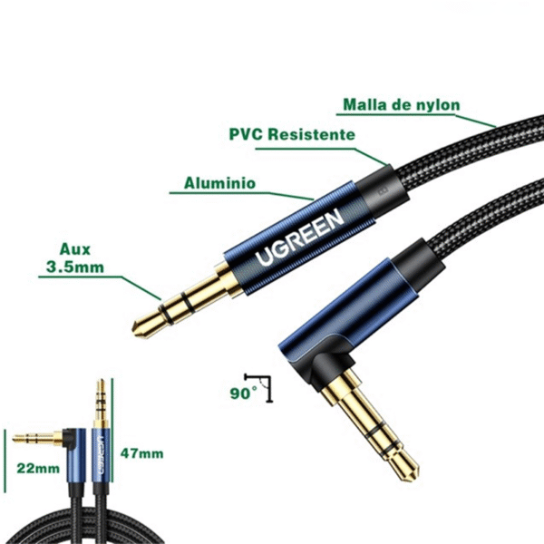 UGREEN 60181 3.5mm Male to Male Cable  2M
