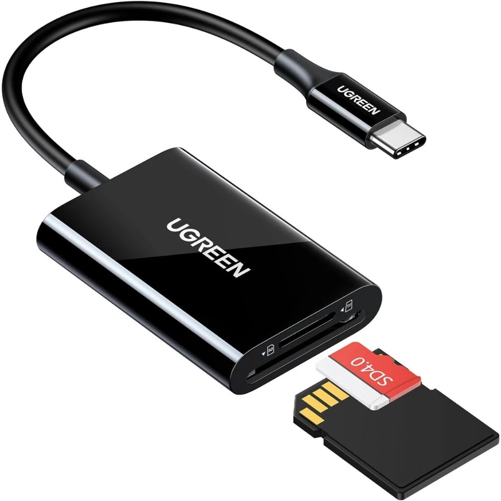 Ugreen 35622 2 in 1 USB C Card Reader