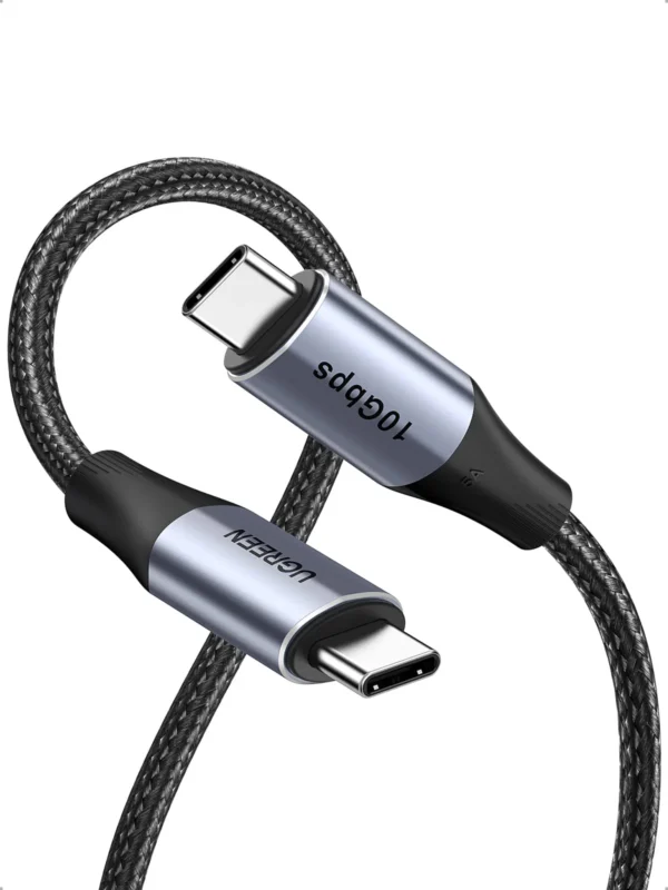 Ugreen 80150 USB-C 3.1 GEN 2 Male to Male 5A Data Cable 1M