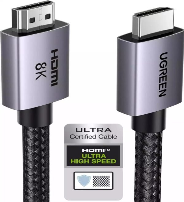 UGREEN 25914 8K HDMI MALE TO MALE CABLE METAL BRAIDED 10M