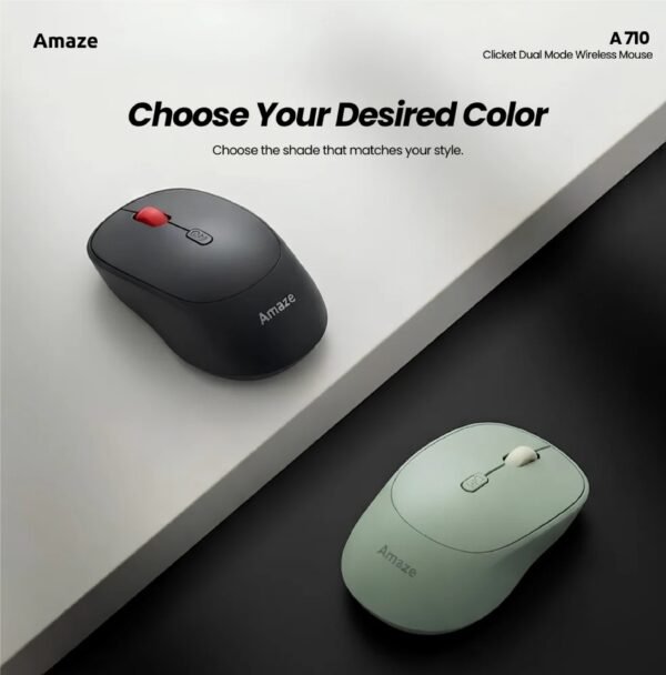 AMAZE CLICKET DUAL CONNECTION  WIRELESS MOUSE A710