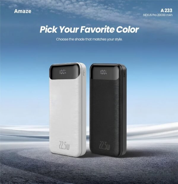 AMAZE NEXUS PRO POWER BANK 20,000MAH 22.5W A233