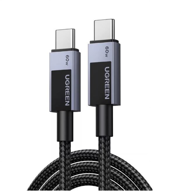UGREEN 55775 USB-C TO USB-C PD FAST CHARGING CABLE 60W 2M BRAIDED