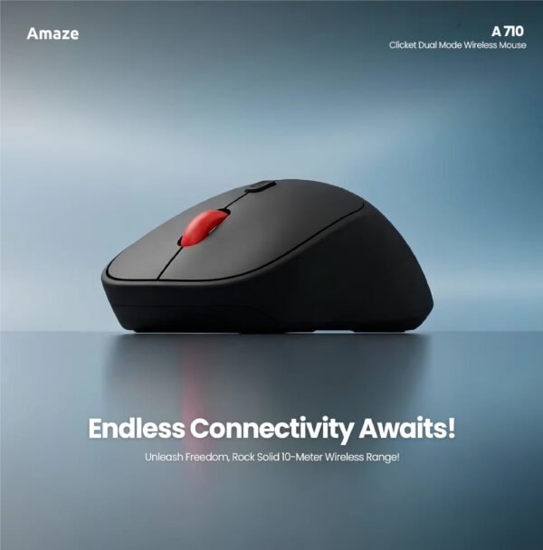 AMAZE CLICKET DUAL CONNECTION  WIRELESS MOUSE A710