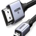 UGREEN 15517 MICRO HDMI TO HDMI 8K CABLE 2M BRAIDED