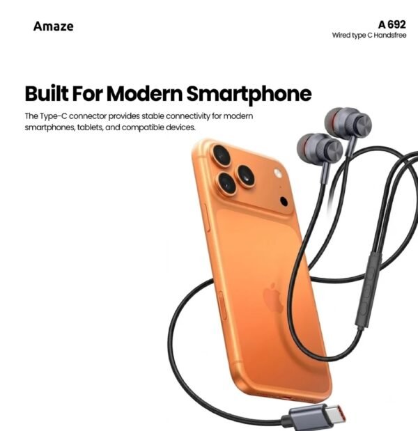AMAZE ULTRA BASS WIRED TYPE C EARPHONE  A692