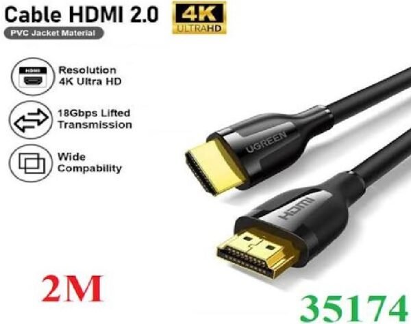 UGREEN 35174 HDMI 4K Cable Male to Male 2M