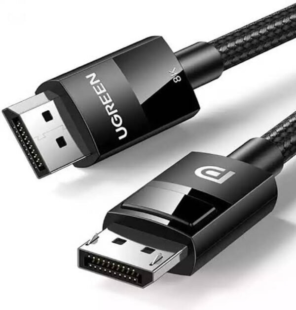 UGREEN 80391 DISPLAY PORT 1.4 MALE TO MALE 8K BRAIDED CABLE 1.5M