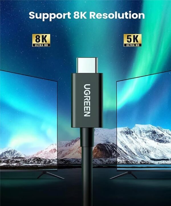 UGREEN 30389 THUNDERBOLT 4 USB-C TO C CABLE 100W 40GBPS 0.8M