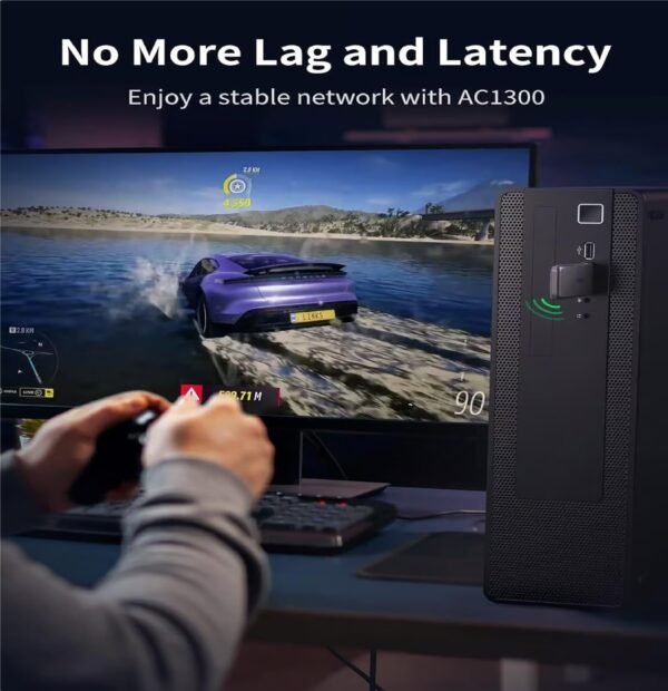 UGREEN 50340 AC1300 DUAL BAND W/L USB ADAPTER