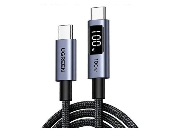 UGREEN 65863  Type-C Cable with Digital Display Braided  100W  2m