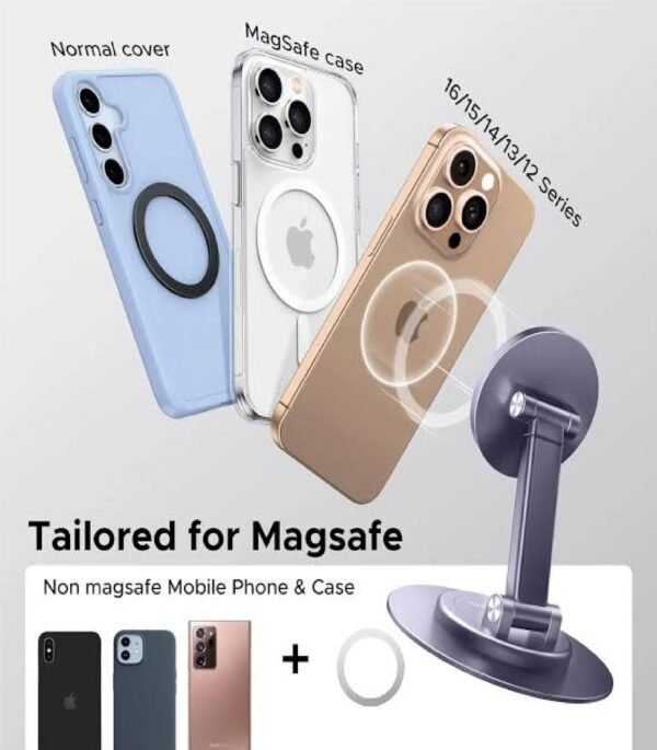 UGREEN 65229 360° ROTATION MAGNETIC DESKTOP PHONE STAND METAL