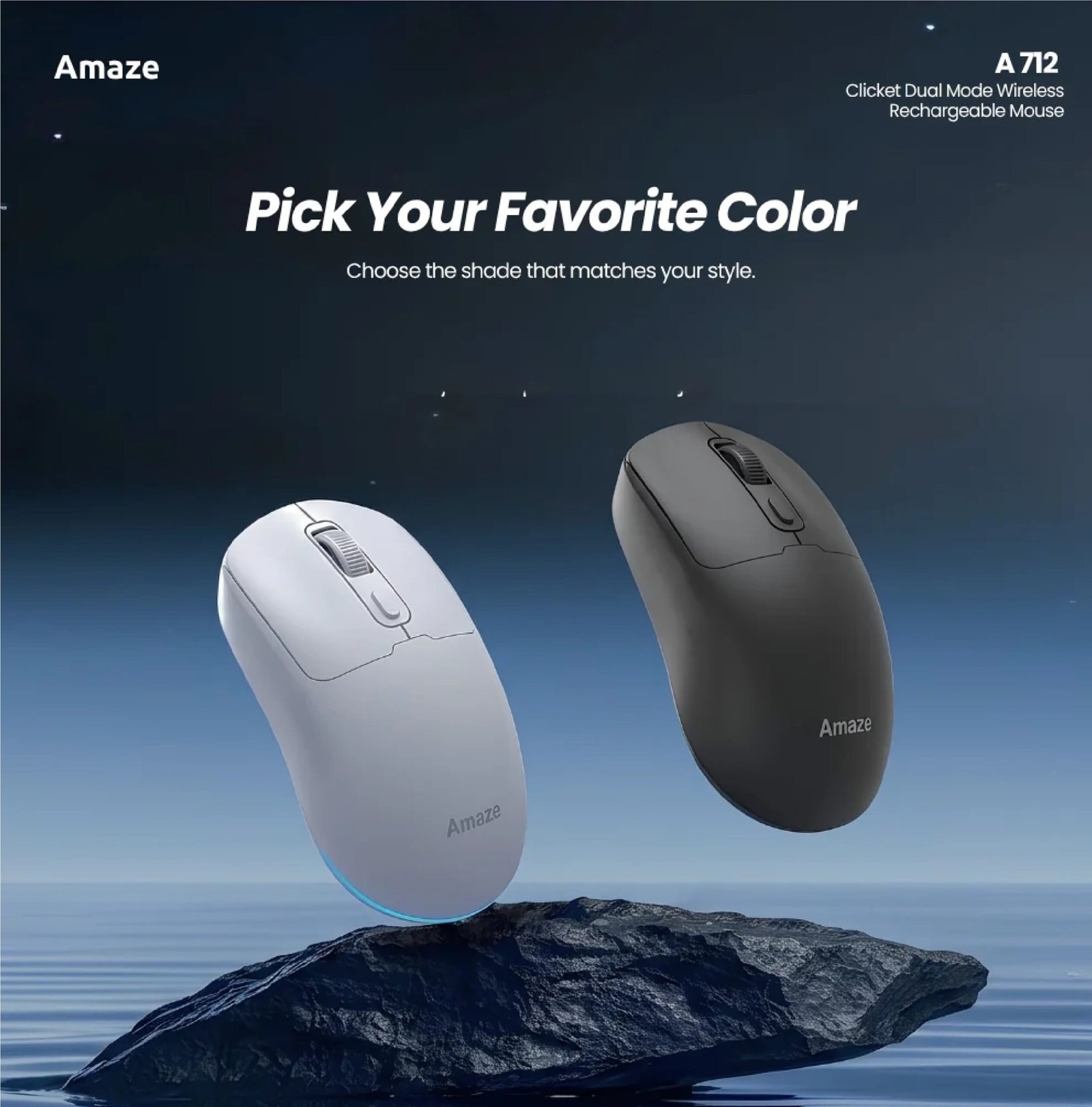Amaze CLICKET Rechargeable Wireless Mouse A712