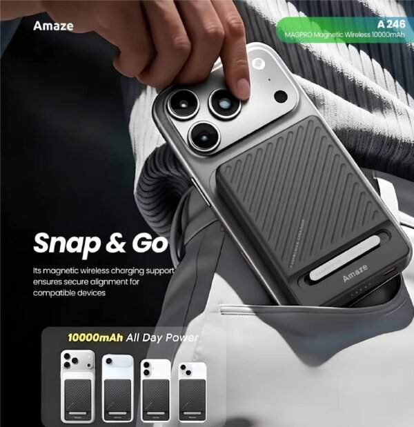 MAGPRO MAGNETIC WIRELESS POWER BANK 10,000MAH 20W A246
