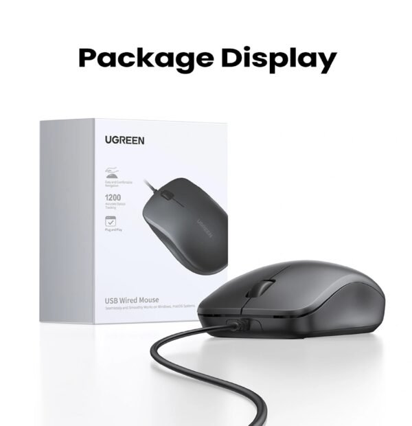 UGREEN 90789 USB WIRED MOUSE 1200DPI