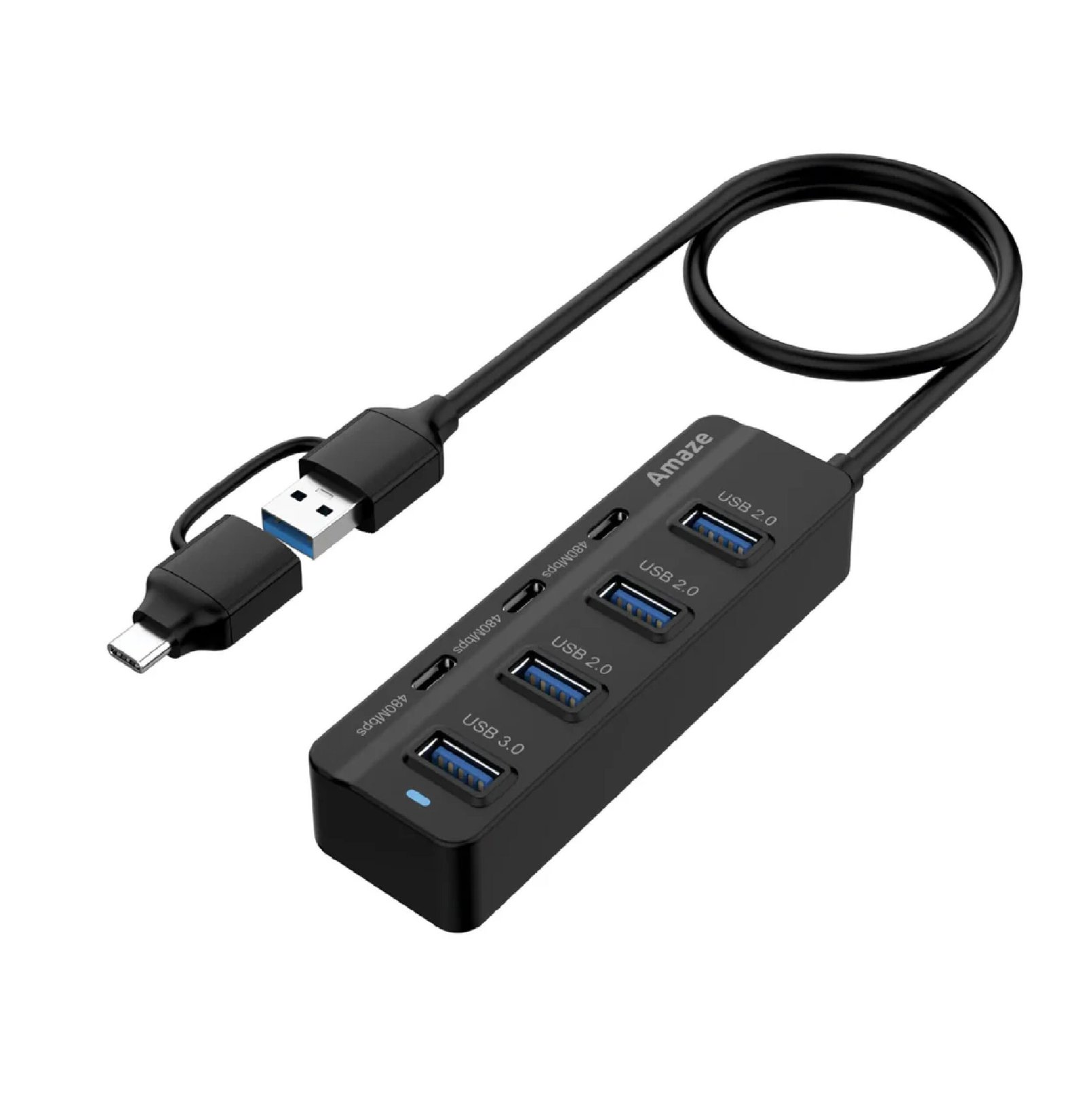 AMAZE TYPE C + USB 3.0 7 PORT HUB A327