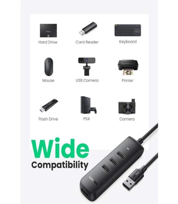 UGREEN 10915 4-PORTS USB 3.0 HUB