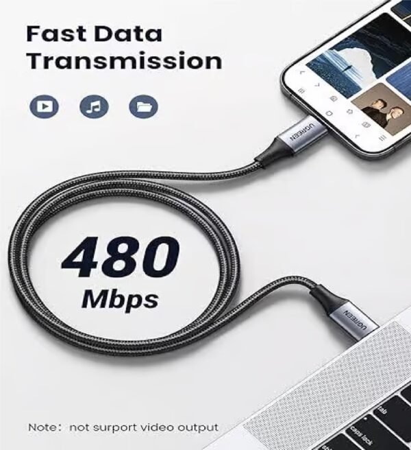 UGREEN 15311 USB C TO C PD FAST CHARGING CABLE 240W 1M