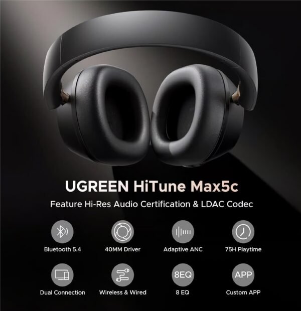 UGREEN 35757 HITUNE MAX5C HYBRID ACTICVE NOISE CANCELLING HEADPHONE