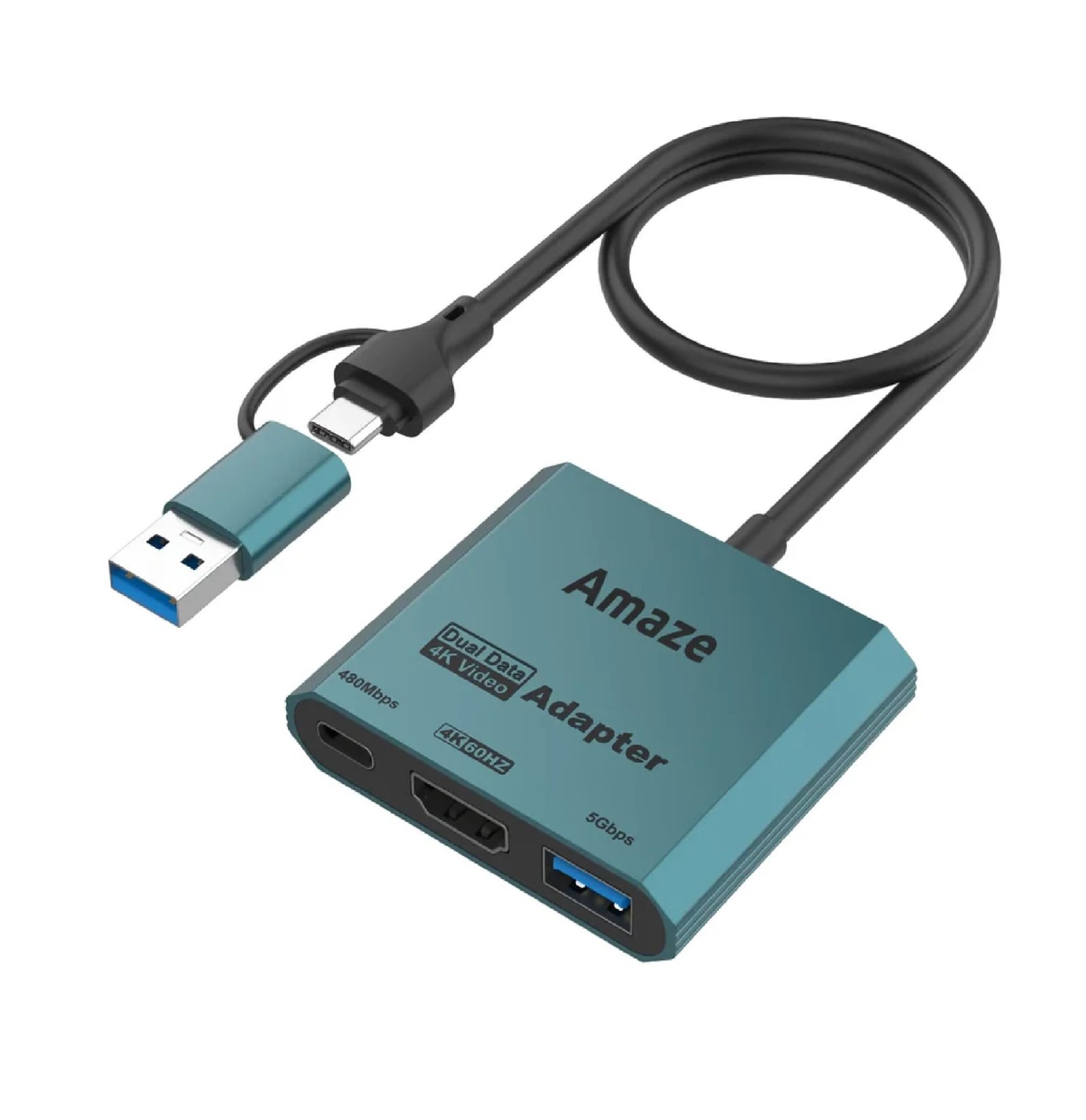 AMAZE TYPE C + USB TO HDMI+USB3.0+TYPE C 4K@60HZ A315