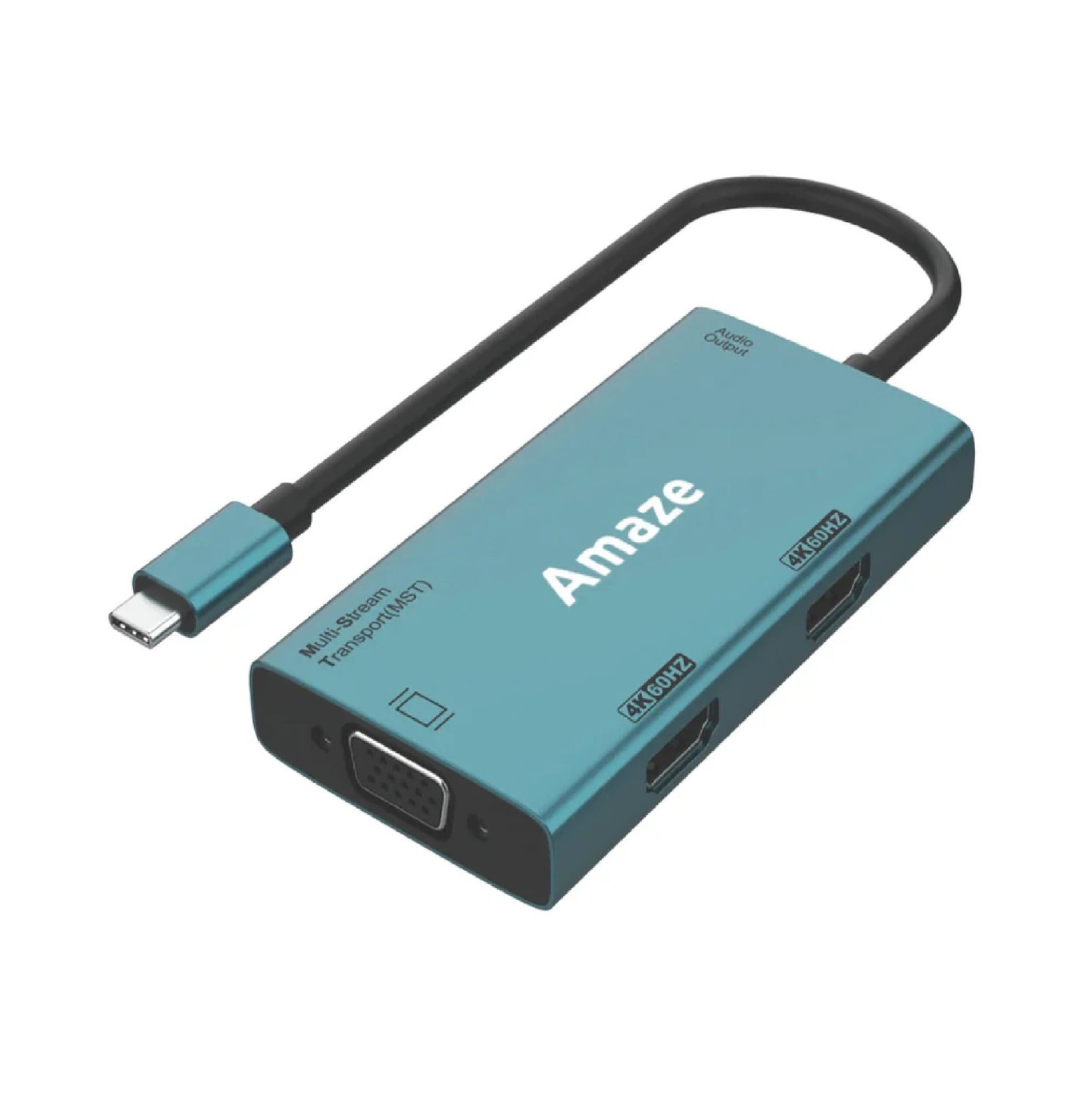 AMAZE TYPE C TO DUAL HDMI + VGA + AUDIO HUB A324