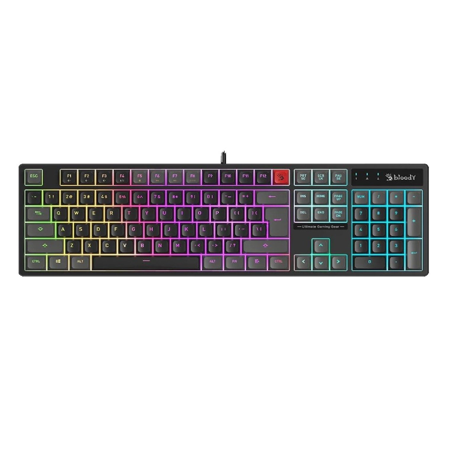 Bloody B230N Neon Gaming Keyboard Black