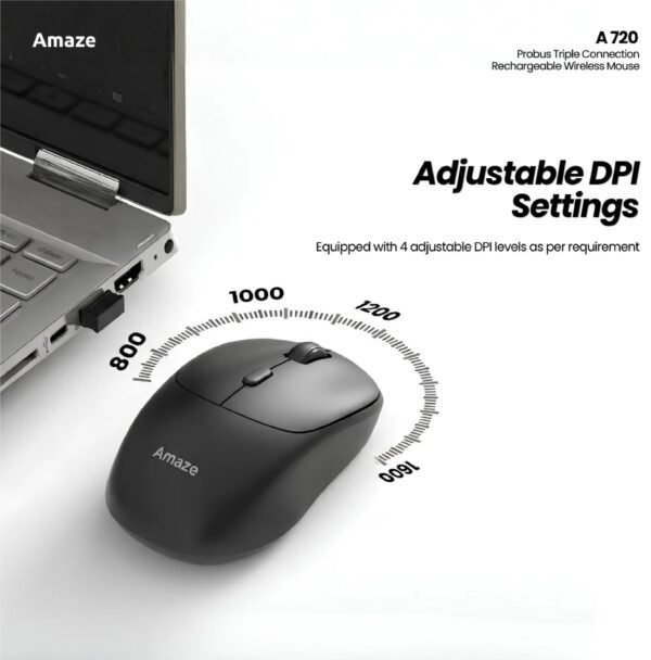 Amaze Probus  Tripple Connection Wireless Mouse A720