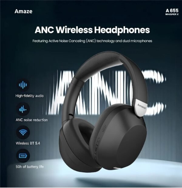 AMAZE WHISPER X ANC WIRELESS HEADPHONE A655