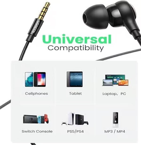 UGREEN 30637 IN-EAR EARPHONES WITH 3.5MM