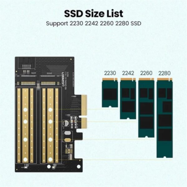 UGREEN 70504 M.2 NVMe to PCI-E 3.0 Express Card