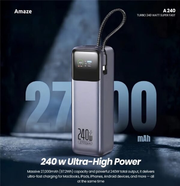 AMAZE TURBO  POWER BANK 27,000MAH A240